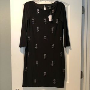 Very cute evening dress with rhinestones. New